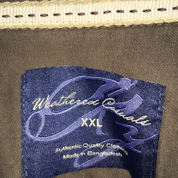 Weathered Casuals Men’s Button Down Short Sleeve - Picture 2 of 4